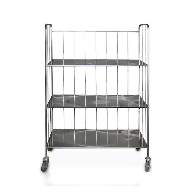 Тележка-стеллаж для прачечной ТП 21 (500) из нержавейки фото 1