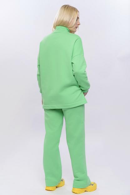 Костюм футер 3-х нитка с начесом 4081/01/Салатовый фото 3