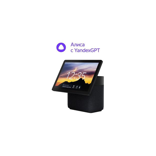 Умная колонка ЯНДЕКС Станция Дуо Макс Zigbee, 60Вт, с Алисой на YaGPT, черный [yndx-00055blk] фото 1