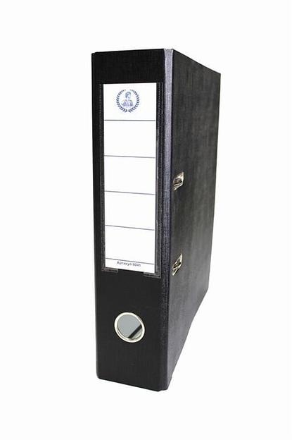 Папка регистратор «Консул» серия Эксперт 75 мм металлический уголок, кармашек со сменной этикеткой, чёрный, опт фото 1