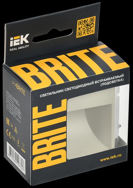 BRITE Подсветка LED встраиваемая ПЛ20-БрКр бежевый фото 2