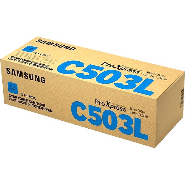 Тонер-картридж HP Samsung CLT-C503L Cyan Toner Cartridg (SU016A) фото 2