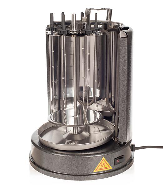 Шашлычница электрическая Kitfort KT-1404 1000Вт серебристый фото 3