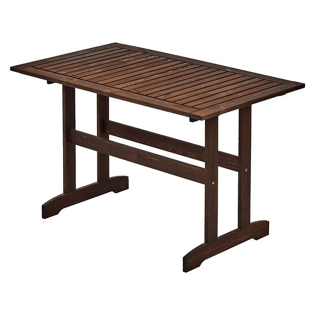 Стол деревянный для сада и дачи, 120х70 см, темно-коричневый, Стэнхамн, опт фото 2