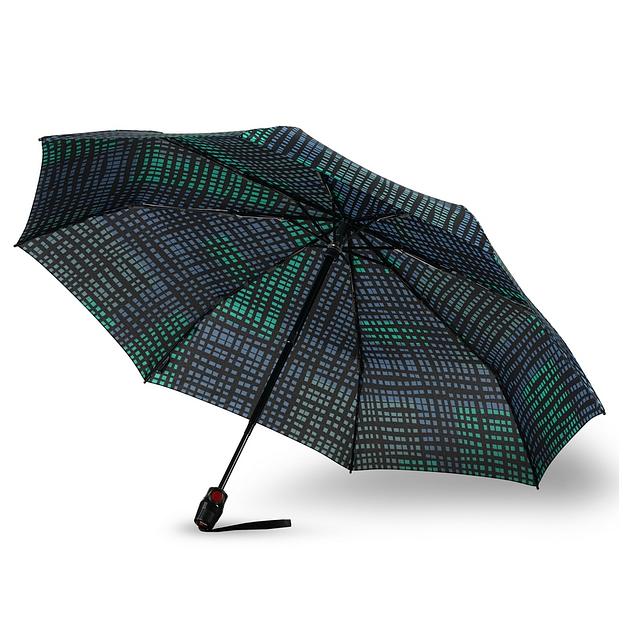 Зонт Knirps автомат T.201 Medium Duomatic 2STRUCTURE GREEN ECOREPEL 95 3201 8481 фото 3