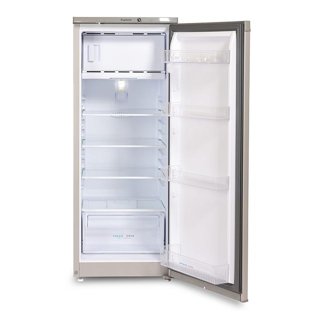 Холодильник Бирюса M410 металлик однокамерный 153/27л морозилка сверху фото 3