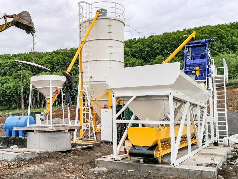 Бетонный завод СКИП-45 фото 1