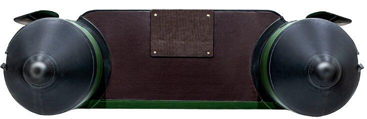 Лодка Аква 2600, 2600*1300*360 мм., цвет: зеленый-черный фото 6