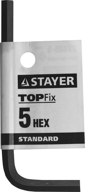 STAYER 5 мм, шестигранный ключ (27405-5) фото 2