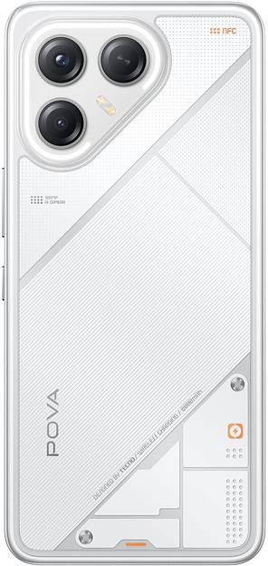Смартфон Tecno Pova 7 Ultra 5G 256Gb 12Gb белый моноблок 3G 4G 6.8" 1080x2460 Android 14 50Mpix 802.11 a/b/g/n/ac NFC GPS GSM900/1800 Protect фото 3