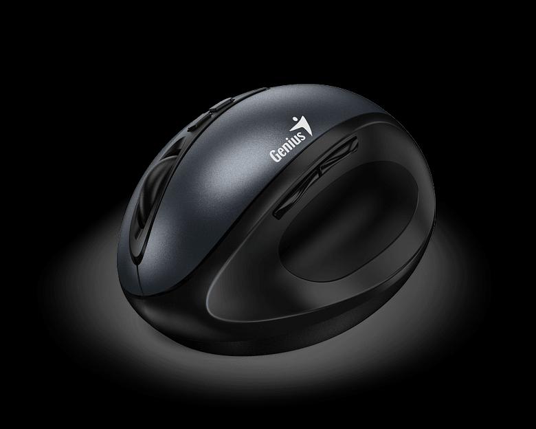 Мышь беспроводная Ergo 8300S серая (Iron Grey), вертикальная эргономичная бесшумная мышь с подставкой для большого пальца фото 4