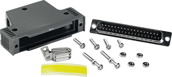 Коннектор DB-37 "папа", пластик фото 1