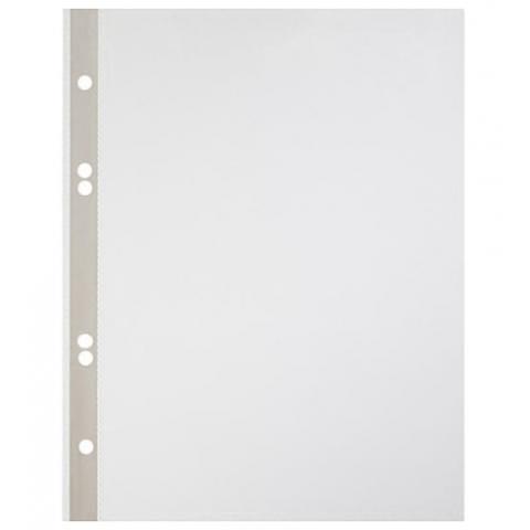 Файлы с перфорацией А5, 35мкр, вертикальные, прозрачные гладкие, 20шт, Attache фото 1