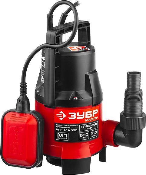 Садовый насос дренажный Зубр НПГ-М1-550 550Вт 9600л/час фото 2