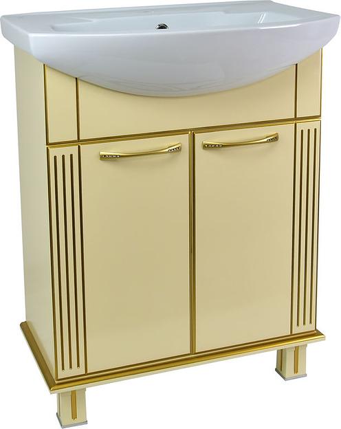 Тумба Аттика 75 DORATIZ 9912.316, бежевая патина золото, под умывальник фото 1
