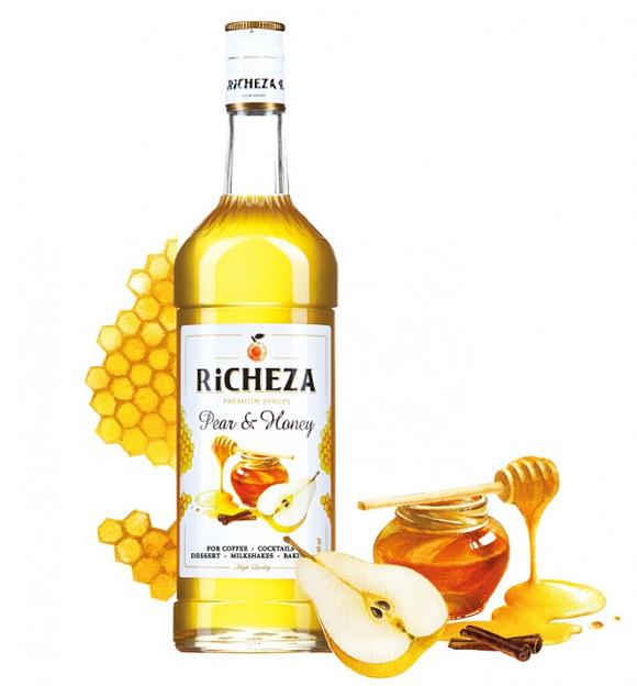 Сироп "Richeza" груша и мед 1л фото 1