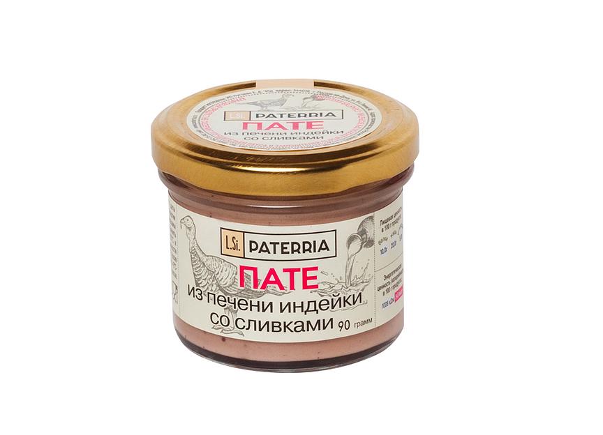 Пате из печени индейки со сливками Paterria 90 г фото 1
