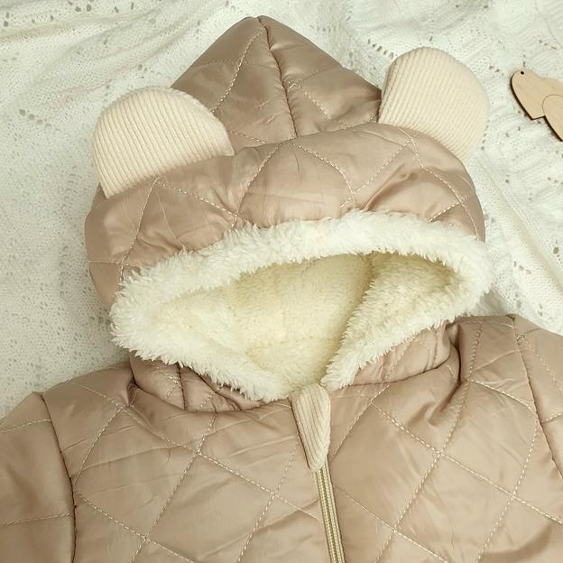 № 11-410 Комбинезон детский прогулочный "Еврозима", бежевый, ОПТ фото 4