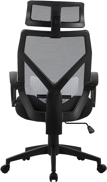 Кресло Cactus CS-MC414-BK черный сетка/ткань с подголов. крестов. пластик фото 5