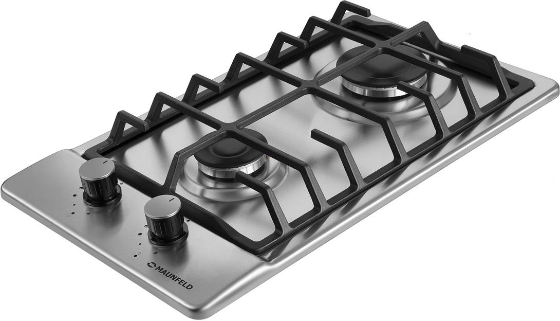 Газовая варочная поверхность Maunfeld EGHS.32.6CS/G нержавеющая сталь фото 4