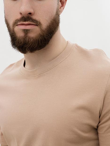 Футболки базовые, 160гр/м², хлопок 100%, бежевый фото 1