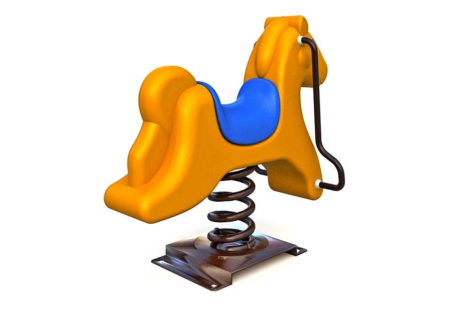 Качалка на пружине «Конь» КД-005, 600х800х1050 мм, под заказ ОПТ фото 3