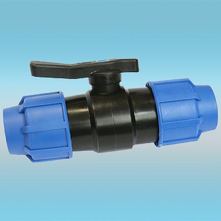 Кран шаровой компрессионный ПНД ø 32 фото 1