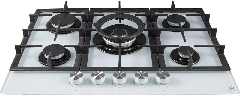 Газовая варочная поверхность MBS PG-801WH стекло белое фото 2