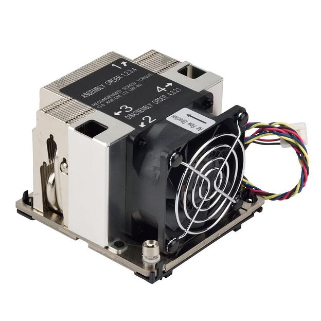SNK-P0068AP4(with BK) TDP: 205W
Product Dimensions:91L x 88W x 64.5H (mm)
Product Material: AL1100+4PIPE+FAN
Socket: LGA3647
Fan Dimensions:60x60x25mm;
Fan Speed:6800RPM±10%
Voltage: DC 12V
Current: 0.5~0.55A±10%
Power: 6.0~6.6W±10%
Air Flow: 31.27~34.74 фото 1