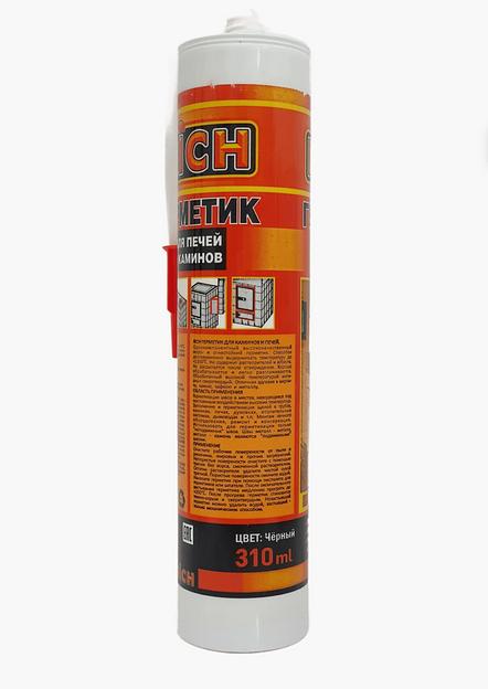 Герметик Rich жаростойкий до 1500 °C черный 310 мл фото 3
