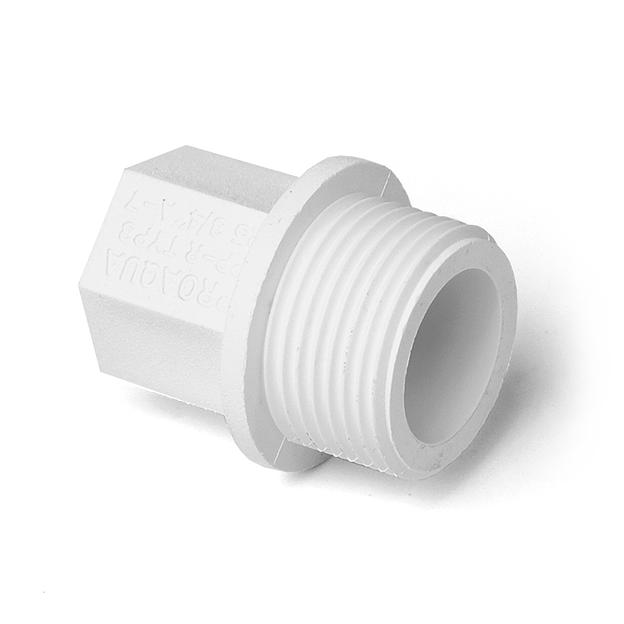 Заглушка резьбовая 1/2' полипропиленовая PPR белая фото 1