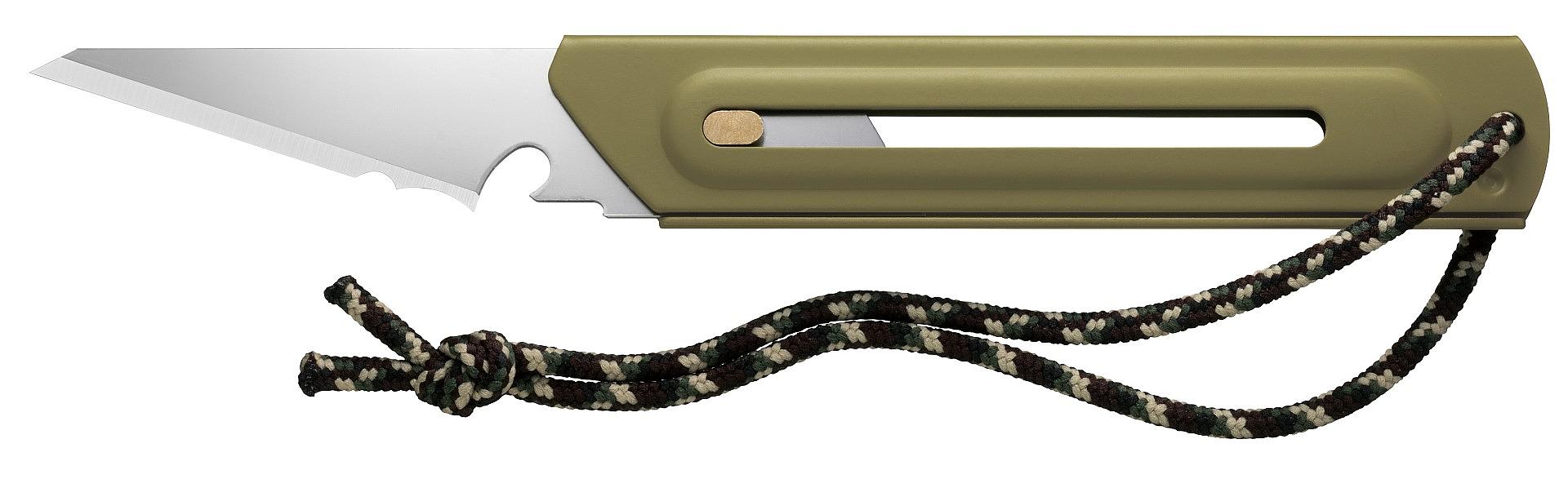 OLFA WORKS BK1 BUSHCRAFT KNIFE многоцелевой нож со сменным лезвием (OW-BK1-OD) фото 3