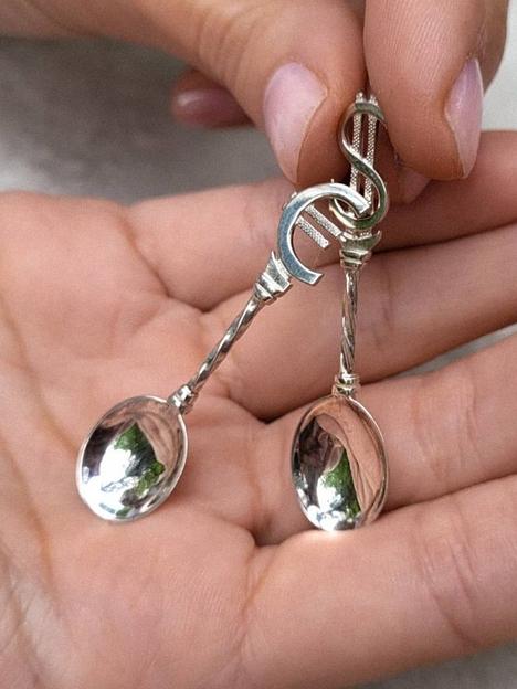 Подарок сувенир ложка загребушка «Доллар» в кошелек серебро фото 4