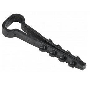 Iek UHH36-5-8-100 Дюбель хомут 5х8мм нейлон черный (100шт) ИЭК фото 1