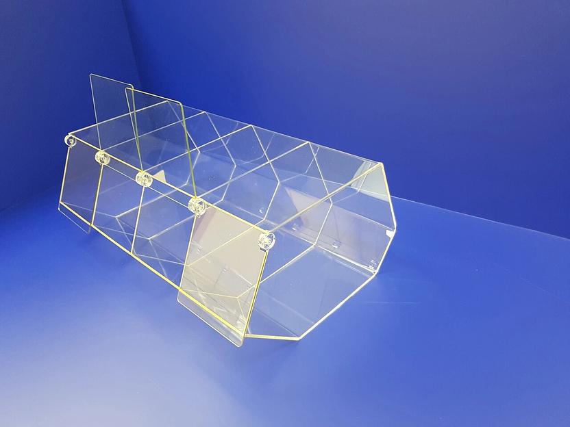 Диспенсер для снеков и сухариков к пиву.         4 секции х 120мм. фото 2