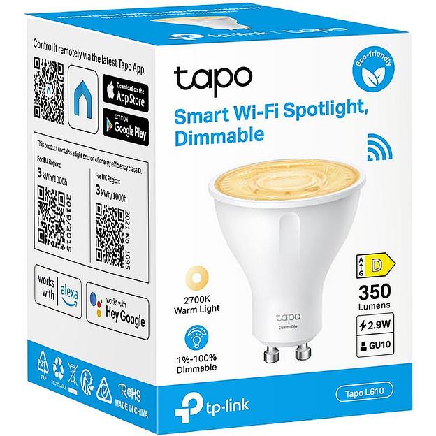 Tapo L610 Умный диммируемый Wi-Fi светильник фото 2