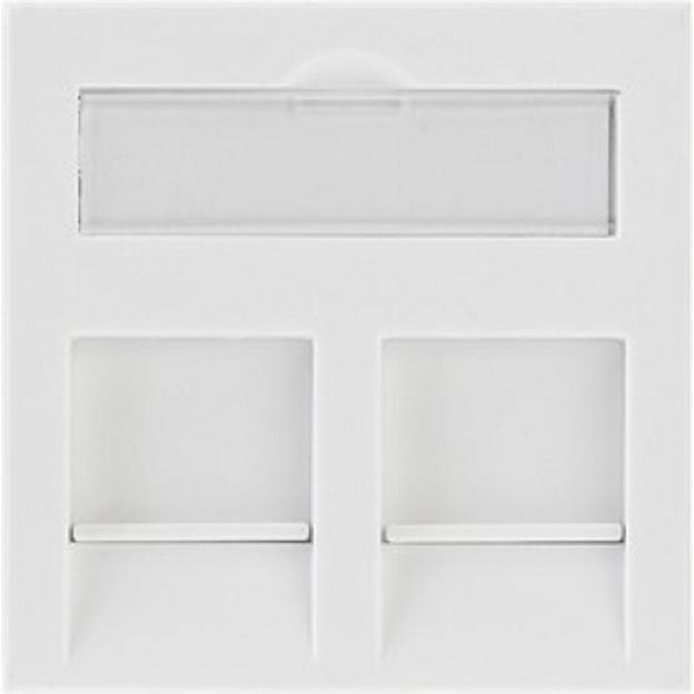 Rexant (03-0262) Вставка Mosaic 45x45, на 2 порта со шторкой фото 1