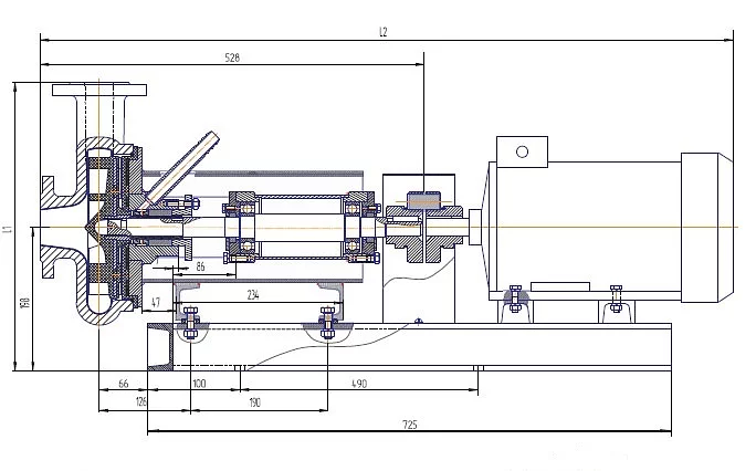 Песковый центробежный насос ПБ 40/16 фото 2