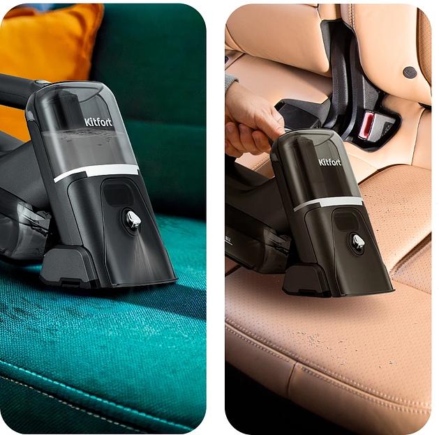 Пылесос моющий Kitfort КТ-5557 110Вт черный фото 7