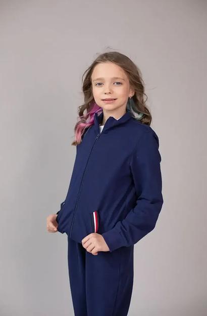 Костюм спортивный на девочку KristiKlo синий ОПТ фото 1