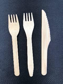 Набор одноразовых ножей 165 мм, в бумажном крафт-пакете (10 шт) фото 3