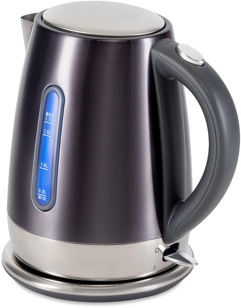 Чайник электрический Hyundai HYK-S7777 1.7л. 2200Вт графит/серебристый корпус: стекло фото 10