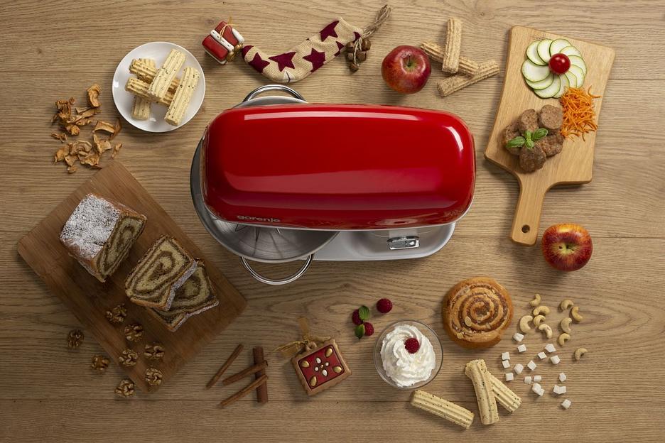 Кухонная машина Gorenje MMC1000RLR планетар.вращ. 1000Вт красный фото 4