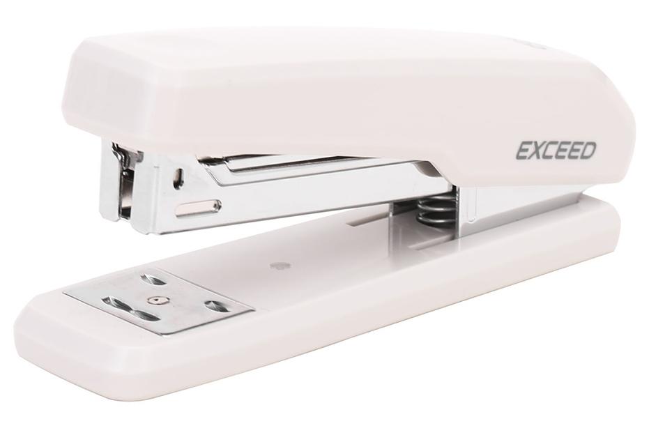 Степлер Deli E0300WHITE Exceed 24/6 26/6 (25листов) белый 100скоб металл/пластик коробка фото 1