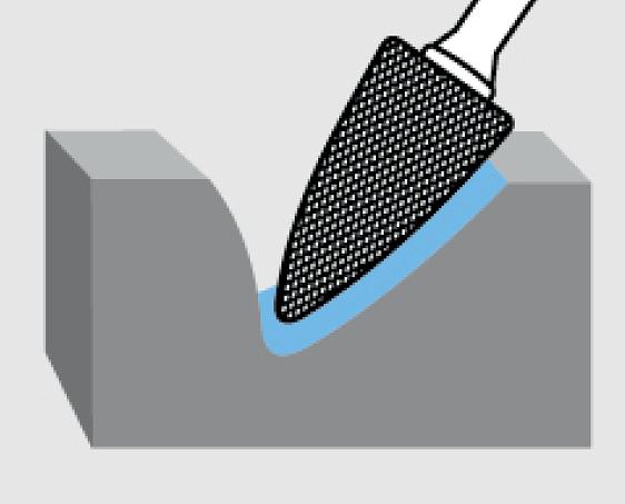 Твердосплавные борфрезы гиперболические с точечным торцом Тип G ОПТ фото 2