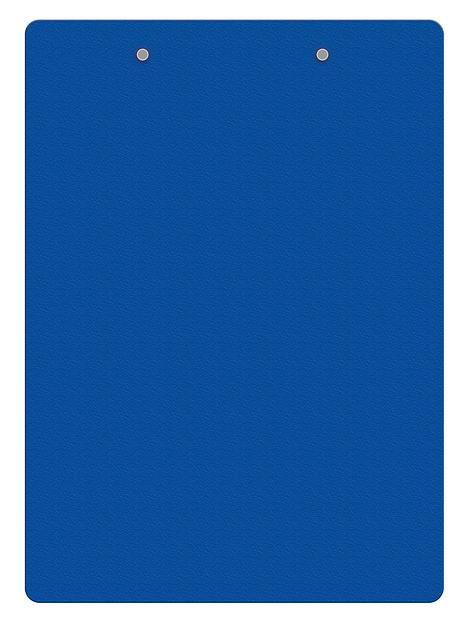 Папка-планшет Бюрократ -PD6004/BLUE A4 пластик 1.2мм синий фото 2