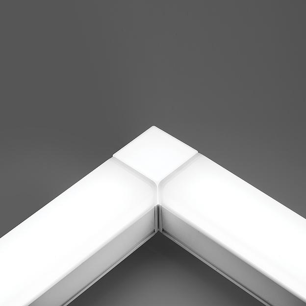 Светильник светодиодный ДПО-24вт 4000К 2400Лм линейный рассеиватель матовый в алюминиевом корпусе белый фото 4