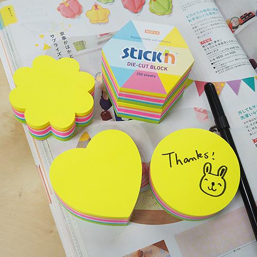 Блок самоклеящийся бумажный Stick`n 21833 67x67мм 250лист. неон ассорти "цветок" фото 4