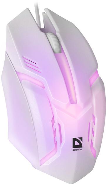 Мышь Defender Cyber MB-560L белый оптическая (1200dpi) USB для ноутбука (2but) фото 9