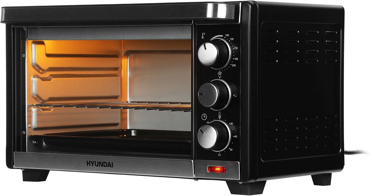 Мини-печь Hyundai MIO-HY091 20л. 1380Вт черный фото 6